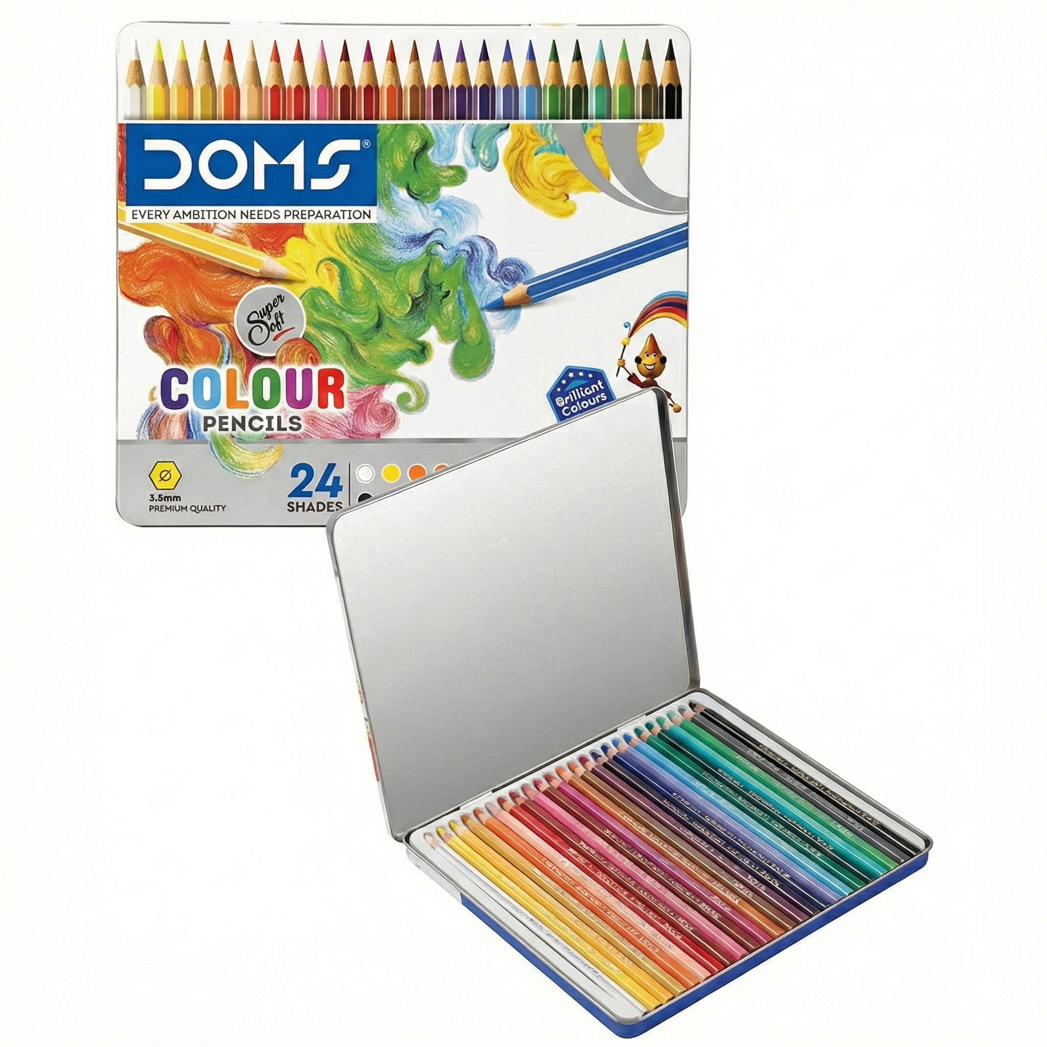 Full Size 24 shade Flat Tin