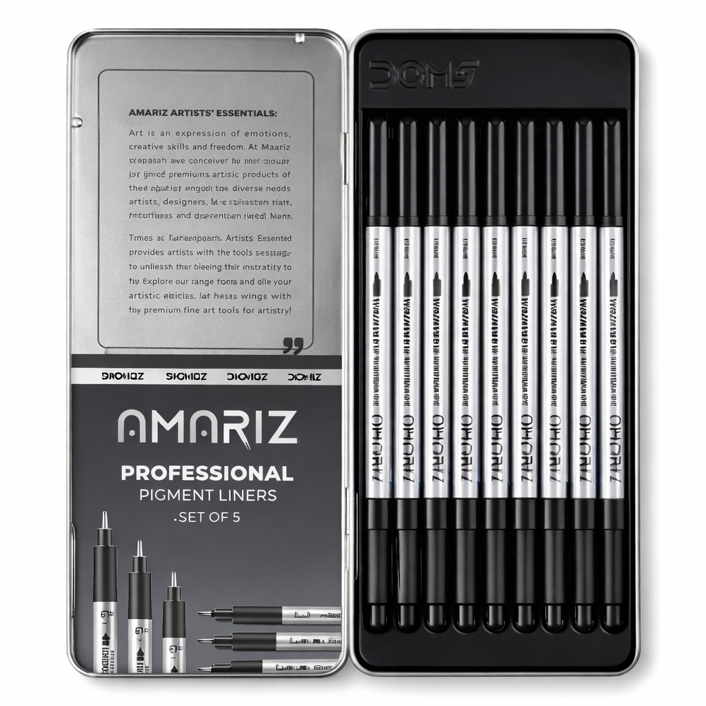 DOMS AMARIZ PIGMENT LINER & MARKER SET OF 10