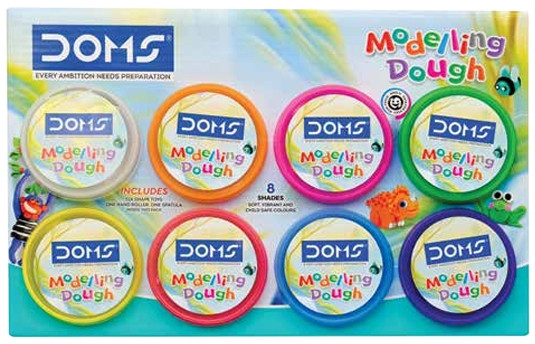 DOMS MODELLING DOUGH 8 SHADES(200 GM)