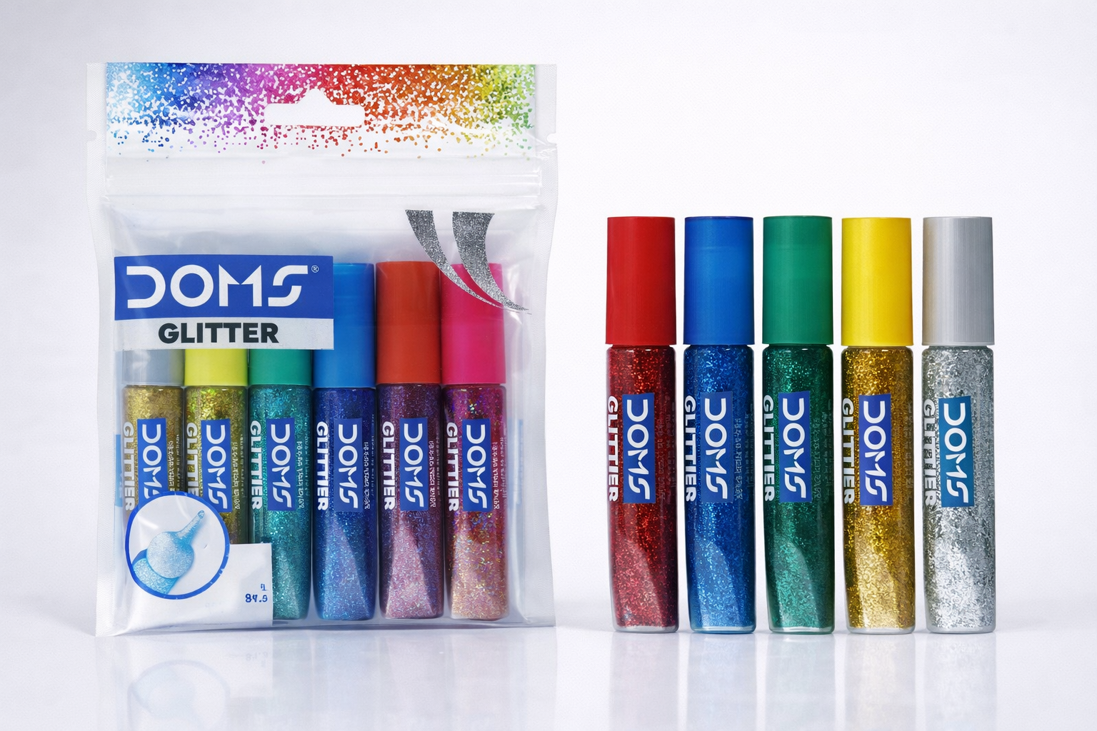 DOMS GLITTER GLUE 10 ML 6 SHADES