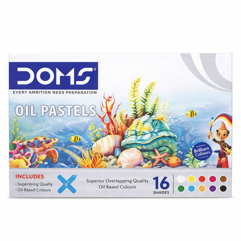DOMS OIL PASTEL 16 SHADES