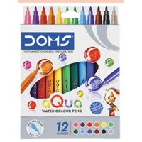 DOMS AQUA WATERCOLOUR PEN 12 SHADE