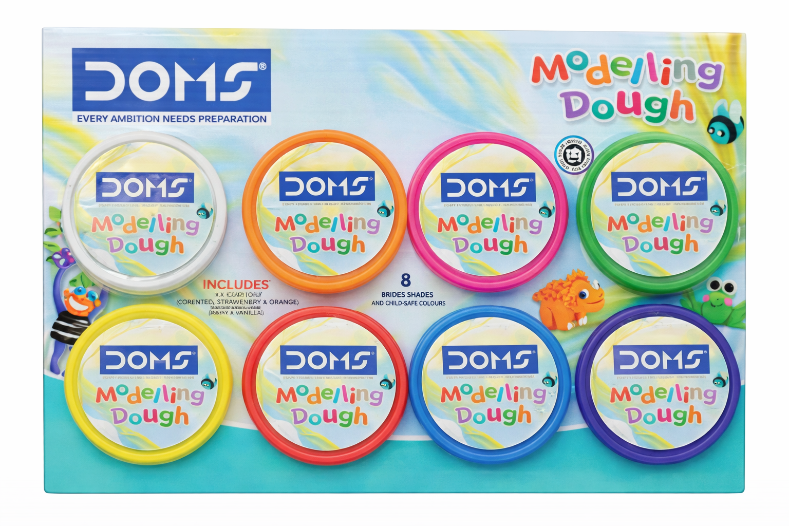 MODELLING CLAY 8 SHADES Doll