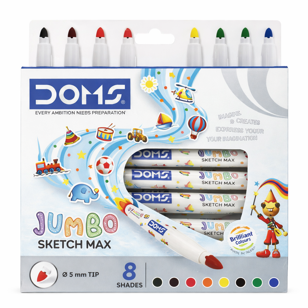 DOMS JUMBO SKETCH MAX 8 SHADES