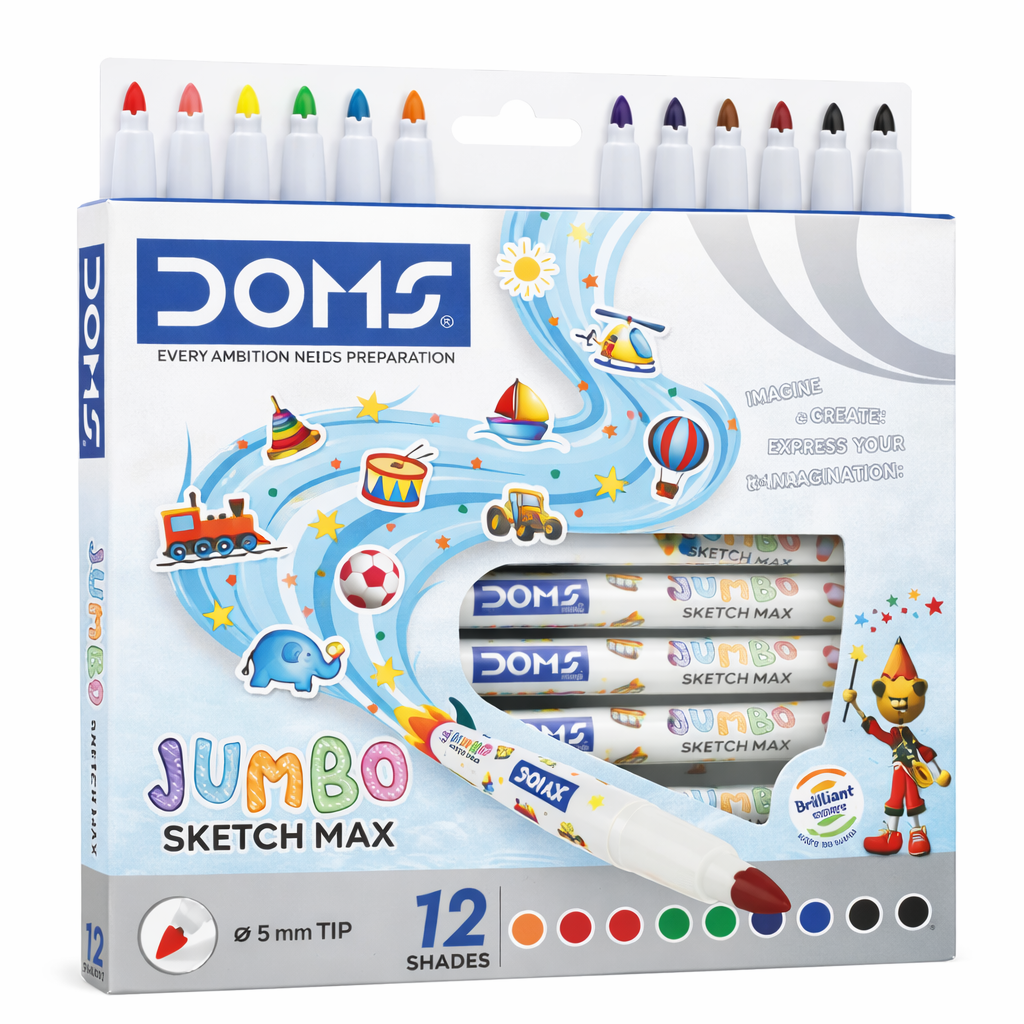 DOMS JUMBO SKETCH MAX 12 SHADES