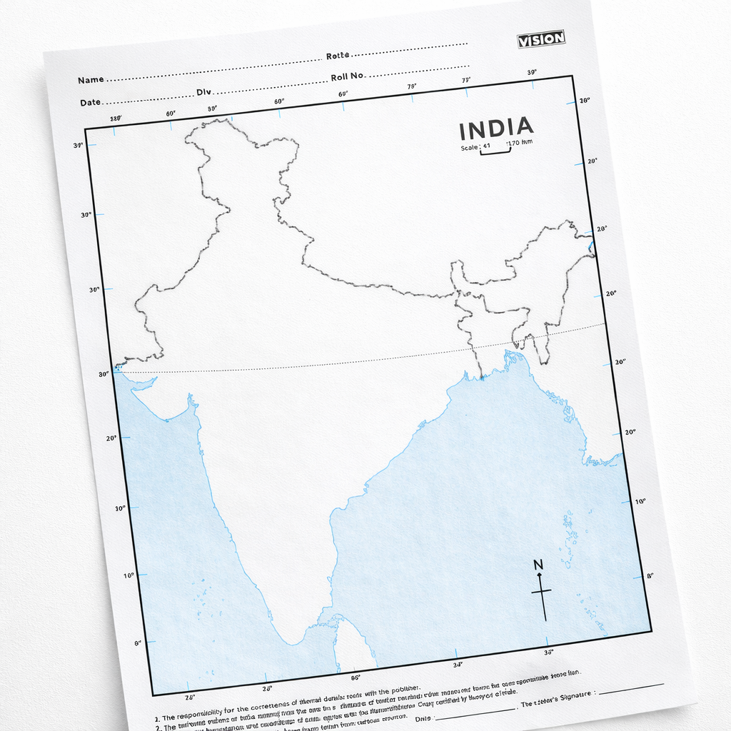 Vision Indian Geographical Map