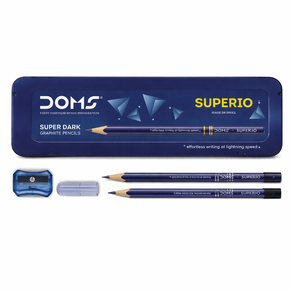 DOMS SUPERIO GRAPHITE PENCIL 10 PCS TIN PACK