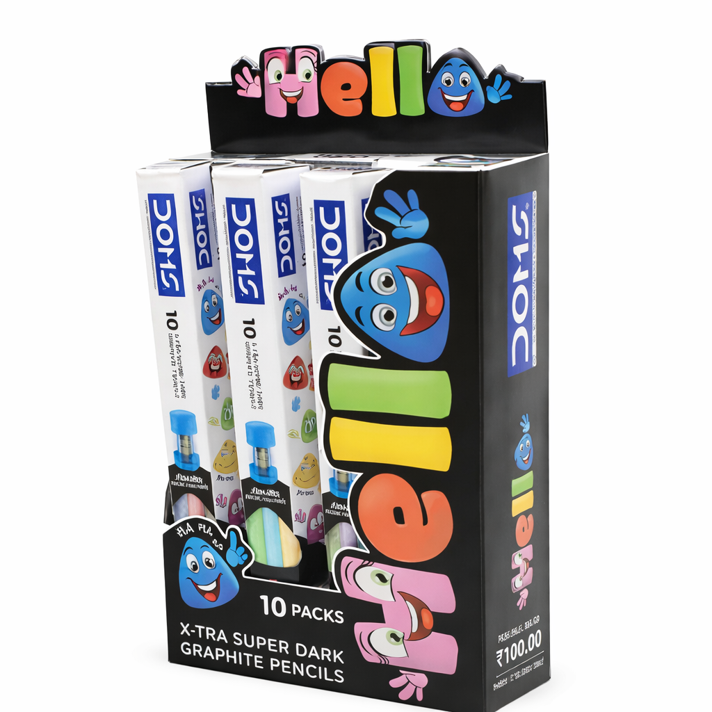 DOMS HELLO GRAPHITE PENCIL 10 PCS PACK