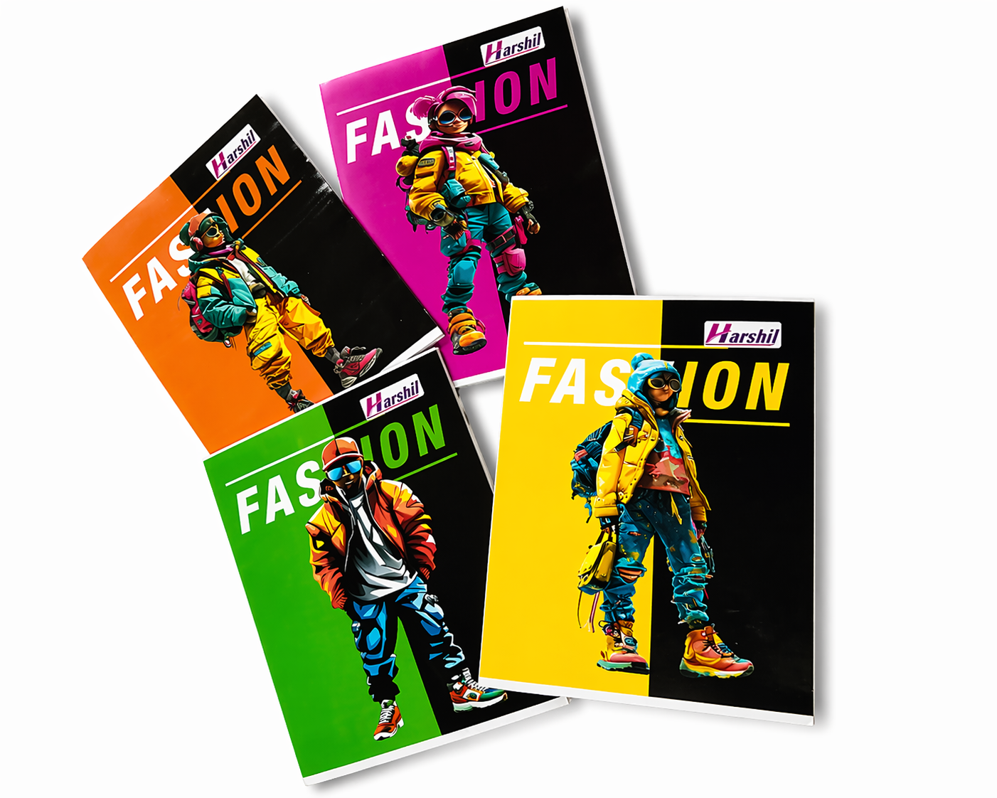 Harshil Fashion 140pg A4 Full Scape Book